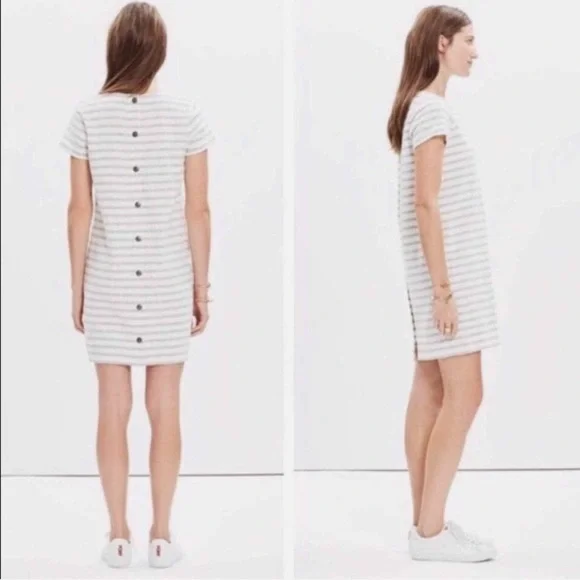 Madewell Striped T-shirt Dress - Picture 2 of 10